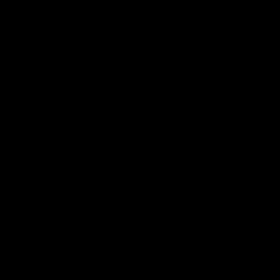 Een zwart-wit logo met de letter b.